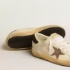 Super-Star LTD mit laminiertem Lederstern und schwarzer Glitzer-Fersenlasche Super-Star LTD mit laminiertem Lederstern und schwarzer Glitzer-Fersenlasche