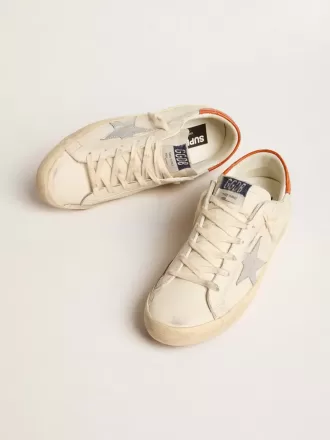 Super-Star LTD mit silbernem Lederstern und Fersenlasche aus Leder mit Krokodilprägung