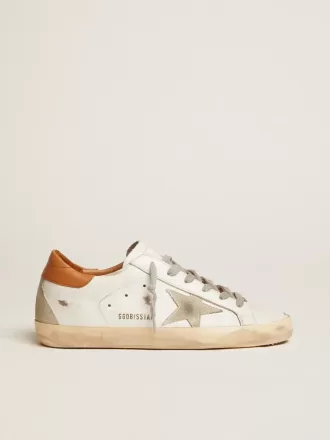 Super-Star-Sneaker für Damen mit Stern aus Wildleder und brauner Fersenlasche Super-Star-Sneaker für Damen mit Stern aus Wildleder und brauner Fersenlasche
