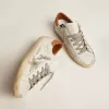 Super-Star-Sneaker für Damen mit Stern aus Wildleder und brauner Fersenlasche Super-Star-Sneaker für Damen mit Stern aus Wildleder und brauner Fersenlasche
