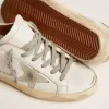 Super-Star-Sneaker für Damen mit Stern aus Wildleder und brauner Fersenlasche Super-Star-Sneaker für Damen mit Stern aus Wildleder und brauner Fersenlasche