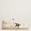 Super-Star-Sneaker für Herren mit braunem Wildlederstern und rosa Fersenlasche