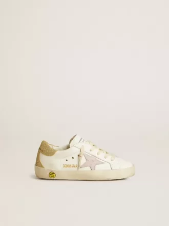 Super-Star Young mit lila Lederstern und glitzernder Fersenlasche
