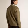 Sweatshirt aus Baumwolle in Buchefarbe mit Vintage-Effekt