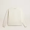 Sweatshirt in Altweiß mit umgekehrtem Logo auf der Rückseite – Jersey Capsule