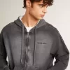 Sweatshirt in Anthrazit mit Sprüheffekt und Nieten Sweatshirt in Anthrazit mit Sprüheffekt und Nieten
