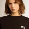 T-Shirt aus der Black Star Collection mit kontrastierendem weißem Logo und Stern
