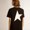 T-Shirt aus der Black Star Collection mit kontrastierendem weißem Logo und Stern