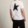 T-Shirt aus der White Star Collection mit kontrastierendem schwarzem Logo und Stern