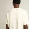 T-Shirt in Altweiß mit umgekehrtem Logo auf der Rückseite – Jersey Capsule