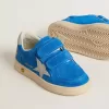 Teen Ball Star aus hellblauem Wildleder mit grauem Nubuk-Stern und Fersenlasche