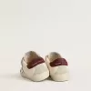 Teen Old School mit silbernem Metallic-Lederstern und violettem Wildleder-Fersenlasche Teen Old School mit silbernem Metallic-Lederstern und violettem Wildleder-Fersenlasche