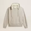 Unisex-Kapuzenpullover aus Baumwolle mit Aufdruck auf der Rückseite