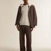 Unisex-Kapuzenpullover aus Baumwolle mit Aufdruck auf der Rückseite