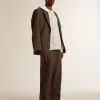 Unisex-Kapuzenpullover aus Baumwolle mit Aufdruck auf der Rückseite