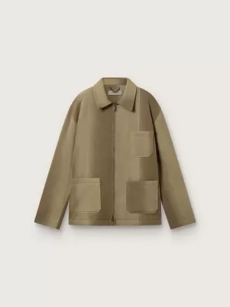 Unisex-Steppjacke in Khaki-Tönen