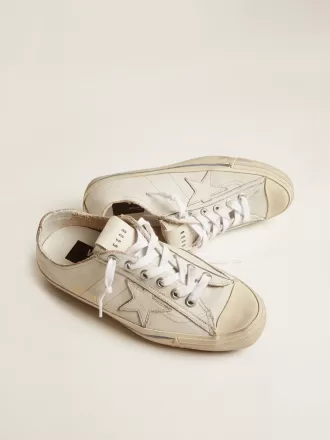 V-Star für Damen aus Leder mit Vintage-Effekt