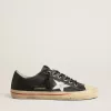 V-Star LTD aus blauem Leder mit silbermetallicfarbenem Lederstern V-Star LTD aus blauem Leder mit silbermetallicfarbenem Lederstern