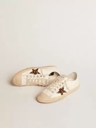 V-Star LTD aus Nappaleder mit Stern aus Ponyfell und silberner Fersenlasche V-Star LTD aus Nappaleder mit Stern aus Ponyfell und silberner Fersenlasche