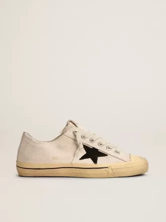 Herren-Sneaker V-Star LTD mit schwarzem Wildlederstern und gesticktem Schriftzug