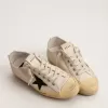 Herren-Sneaker V-Star LTD mit schwarzem Wildlederstern und gesticktem Schriftzug