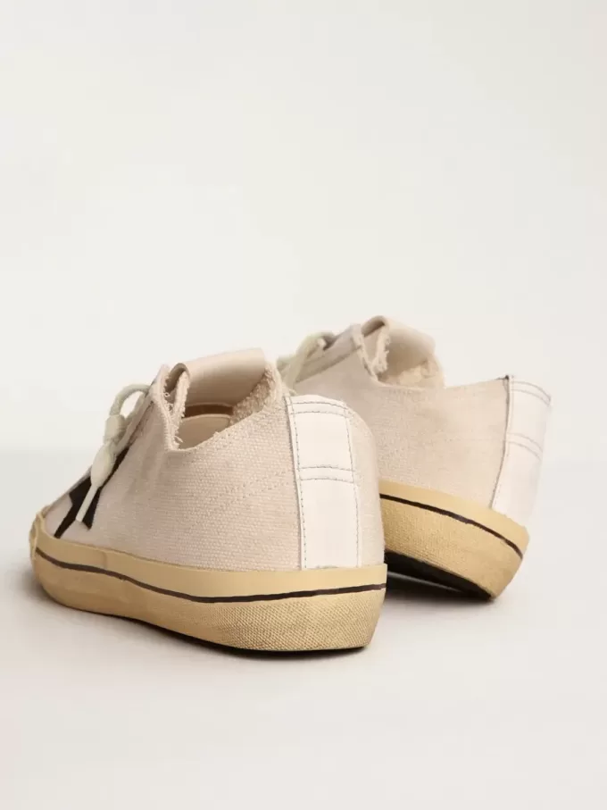 Herren-Sneaker V-Star LTD mit schwarzem Wildlederstern und gesticktem Schriftzug