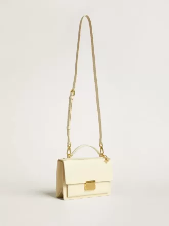 Venezia Tasche aus butterfarbenem Leder mit doppeltem Anhänger