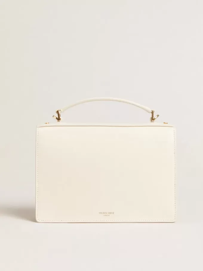 Venezia Tasche aus butterfarbenem Leder mit Golddetails