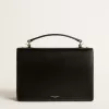Venezia Tasche aus schwarzem Leder mit Golddetails