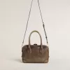 Vita Bag aus braunem Vintage-Leder mit goldenen Details