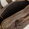 Vita Bag aus braunem Vintage-Leder mit goldenen Details