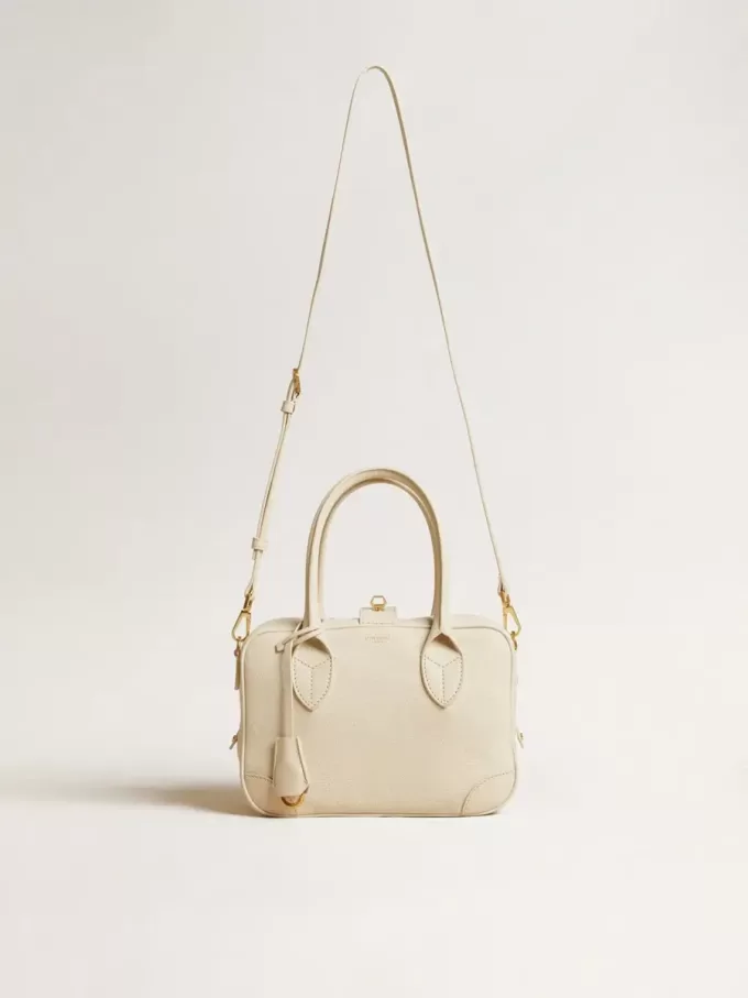 Vita Bag aus butterfarbenem Leder mit goldenen Details