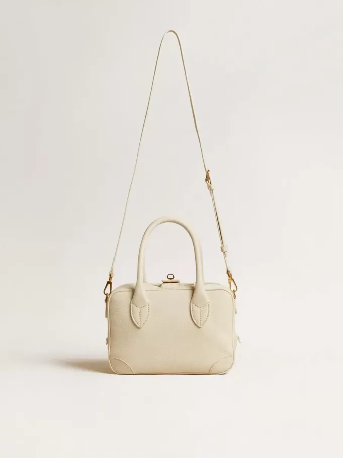 Vita Bag aus butterfarbenem Leder mit goldenen Details
