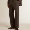 Weiche Herrenhose aus anthrazitgrauer Wolle Weiche Herrenhose aus anthrazitgrauer Wolle