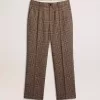 Weiche Herrenhose mit Hahnentrittmuster