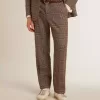 Weiche Herrenhose mit Hahnentrittmuster
