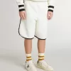 Weiße Shorts für Jungen mit gesticktem Logo Weiße Shorts für Jungen mit gesticktem Logo