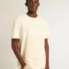 Weißes Herren-T-Shirt aus Baumwolle mit Print auf der Vorderseite Weißes Herren-T-Shirt aus Baumwolle mit Print auf der Vorderseite