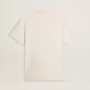 Weißes Herren-T-Shirt im Vintage-Look mit Aufdruck auf der Vorderseite