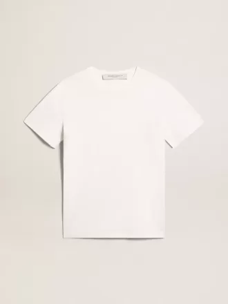 Weißes Herren-T-Shirt mit Distressed-Effekt