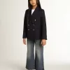 Weite Jeans aus mittelblauem Bull Denim Weite Jeans aus mittelblauem Bull Denim