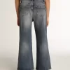 Weite Jeans aus mittelblauem Bull Denim Weite Jeans aus mittelblauem Bull Denim