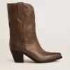 Wish Star Stiefel aus taubengrauem Leder mit Ton-in-Ton-Einlagen Wish Star Stiefel aus taubengrauem Leder mit Ton-in-Ton-Einlagen