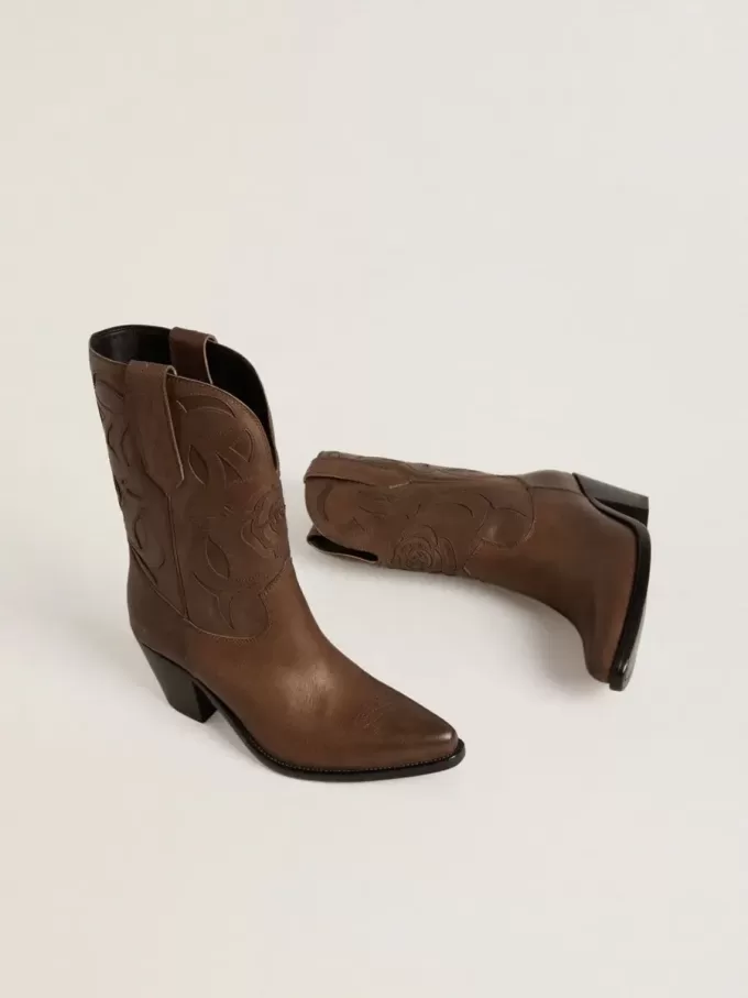 Wish Star Stiefel aus taubengrauem Leder mit Ton-in-Ton-Einlagen Wish Star Stiefel aus taubengrauem Leder mit Ton-in-Ton-Einlagen