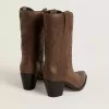 Wish Star Stiefel aus taubengrauem Leder mit Ton-in-Ton-Einlagen Wish Star Stiefel aus taubengrauem Leder mit Ton-in-Ton-Einlagen