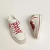 Herren Ball Star LTD CNY aus weißem Leder mit Used-Look Herren Ball Star LTD CNY aus weißem Leder mit Used-Look