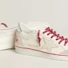 Herren Ball Star LTD CNY aus weißem Leder mit Used-Look Herren Ball Star LTD CNY aus weißem Leder mit Used-Look