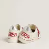 Herren Ball Star LTD CNY aus weißem Leder mit Used-Look Herren Ball Star LTD CNY aus weißem Leder mit Used-Look