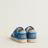 Young Ball Star aus hellblauem Wildleder mit grauem Nubuk-Stern und Fersenlasche