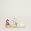 Young Ball Star mit silbernem Glitzerstern und rosa Glitzer-Fersenlasche